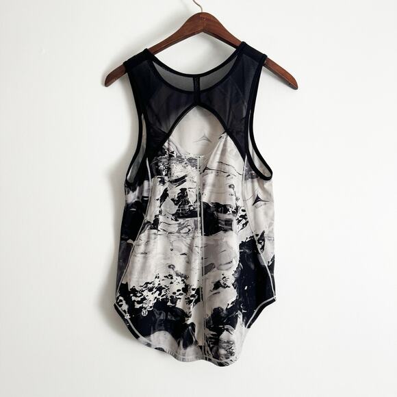 LULULEMON Sculpt Workout Tank Top Biggie Pigment Wave White Black - Picture 7 of 10